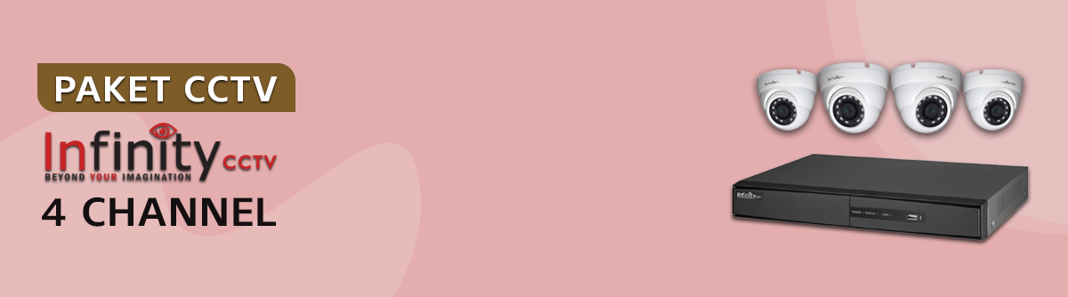 Paket CCTV Infinity 4 Channel Terlengkap  - Distributor CCTV Mallnya CCTV