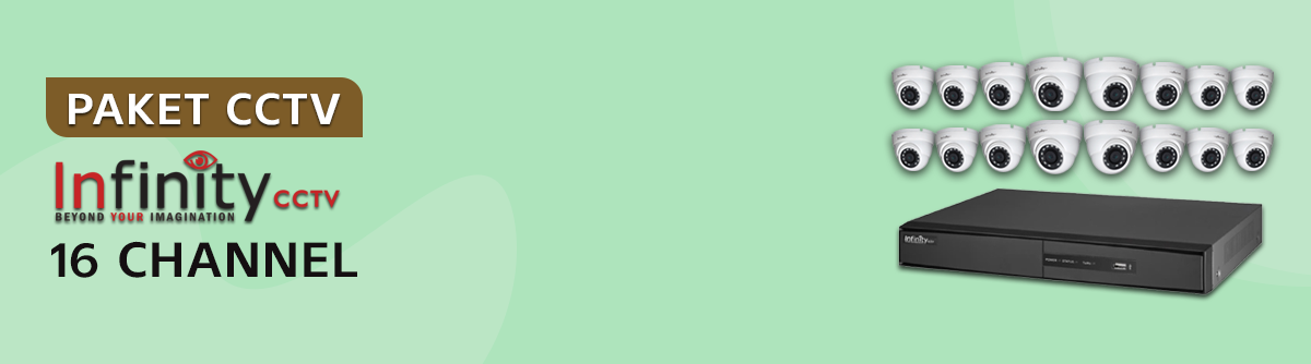 Paket CCTV Infinity 16 Channel Terlengkap  - Distributor CCTV Mallnya CCTV