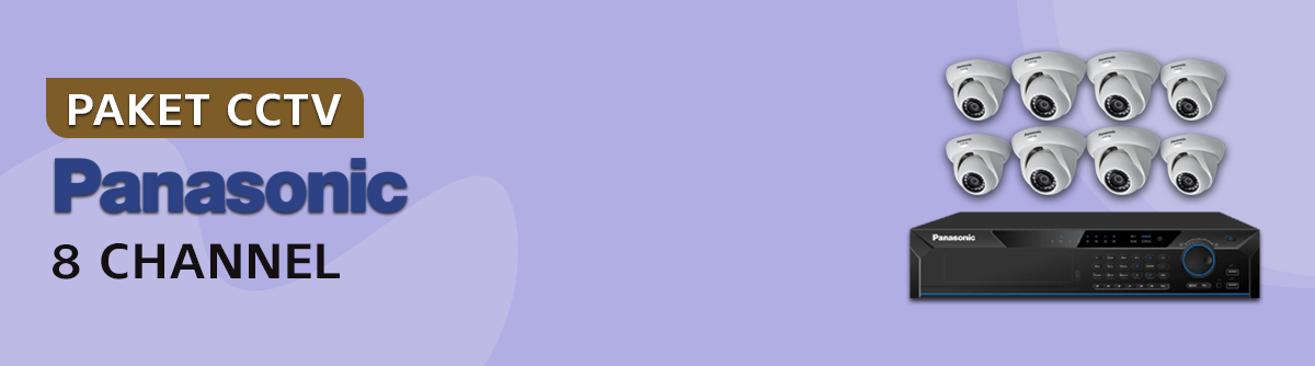 Paket CCTV Panasonic 8 Channel Terlengkap - Distributor CCTV Mallnya CCTV