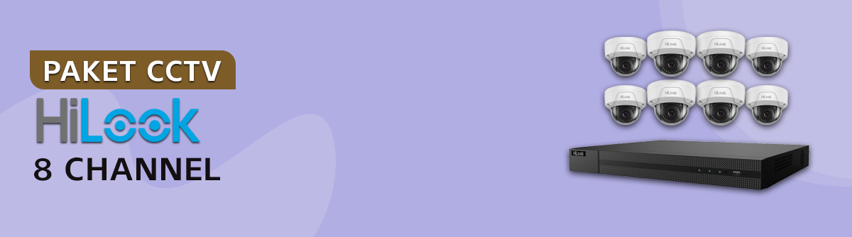 Paket CCTV 8 Channel HiLook - Distributor CCTV